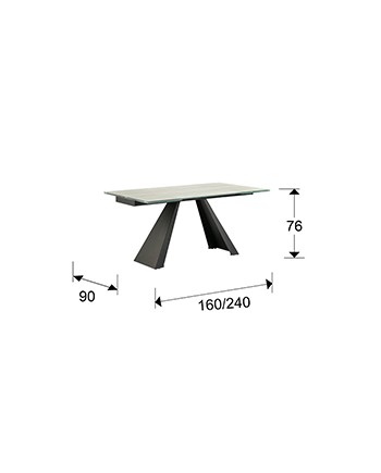 MESA COMEDOR EXT.·ALAI· BLANCA